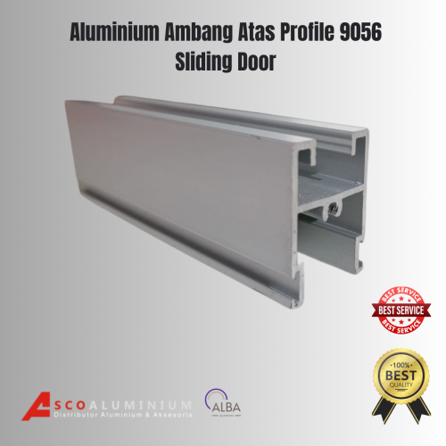 Aluminium ambang Atas Profile 9056 Sliding Door Alexindo | Kusen Aluminium | Aluminium Profile | Aluminium Batang