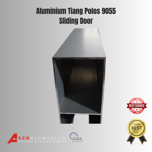 Aluminium Tiang Polos Profile 9055 Sliding Door Alexindo | Kusen Aluminium | Aluminium Profile | Aluminium Batang
