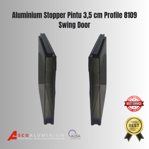 Aluminium spandrell Profile 8109 Swing Door Alexindo | Kusen Aluminium | Aluminium Profile | Aluminium Batang